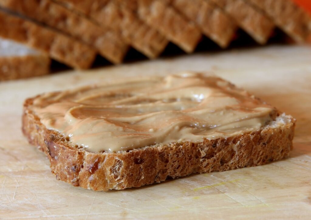 tartine de beurre de cacahuète