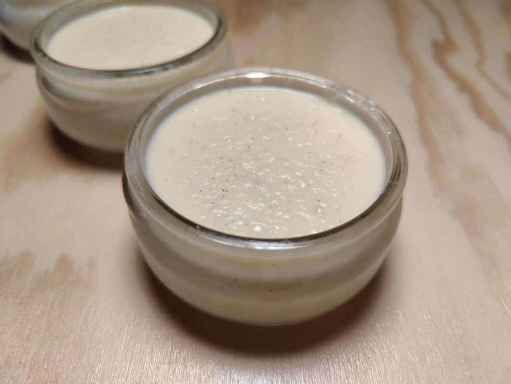 crème à la vanille sans lactose