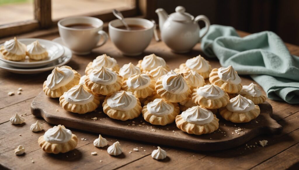 découvrez notre recette de meringues croustillantes au four, un délice sucré qui fond dans la bouche ! parfaites pour accompagner vos desserts ou à déguster seules, ces meringues faciles à préparer seront un véritable régal pour vos papilles. suivez nos conseils pour une texture légère et aérienne.